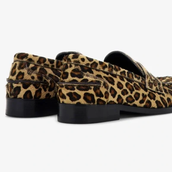 Roberto Cavalli Jaguar Print Penny Loafers